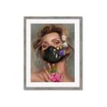 Picture of Masked Girl II _GroupedProduct_Rectangle_Portrait_Framed_Matted_