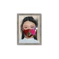 Picture of Masked Girl III _GroupedProduct_Rectangle_Portrait_Framed_Matted_