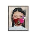 Picture of Masked Girl III _GroupedProduct_Rectangle_Portrait_Framed_Matted_