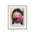 Picture of Masked Girl III _GroupedProduct_Rectangle_Portrait_Framed_Matted_