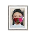 Picture of Masked Girl III _GroupedProduct_Rectangle_Portrait_Framed_Matted_