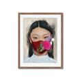 Picture of Masked Girl III _GroupedProduct_Rectangle_Portrait_Framed_Matted_