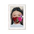 Picture of Masked Girl III _GroupedProduct_Rectangle_Portrait_Framed_Matted_