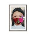 Picture of Masked Girl III _GroupedProduct_Rectangle_Portrait_Framed_Matted_