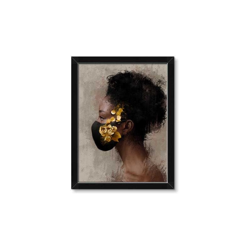 Picture of Masked Girl IV _GroupedProduct_Rectangle_Portrait_Framed_Matted_