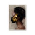 Picture of Masked Girl IV _GroupedProduct_Rectangle_Portrait_Framed_Matted_