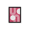 Picture of Bright Pink Abstract I  _GroupedProduct_Rectangle_Portrait_Framed_Matted_