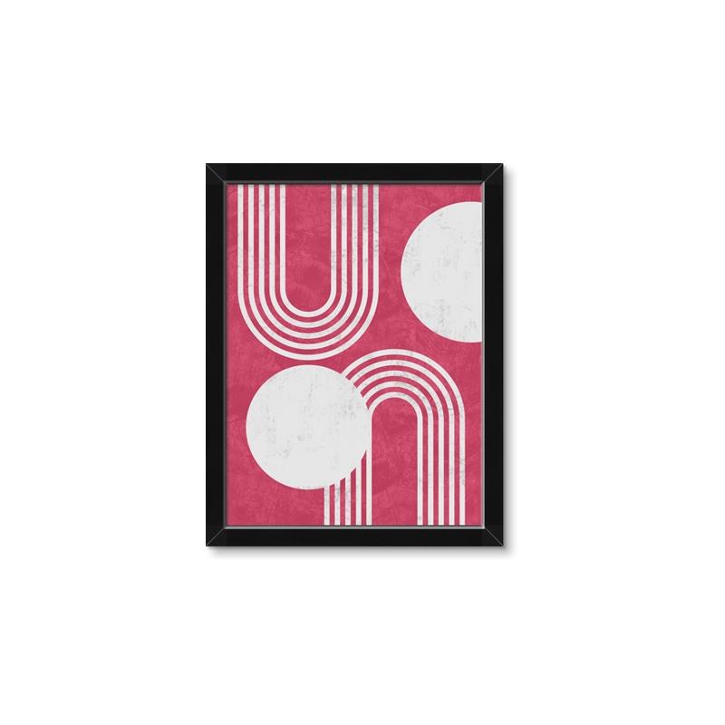 Picture of Bright Pink Abstract I  _GroupedProduct_Rectangle_Portrait_Framed_Matted_