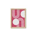 Picture of Bright Pink Abstract I  _GroupedProduct_Rectangle_Portrait_Framed_Matted_