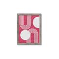 Picture of Bright Pink Abstract I  _GroupedProduct_Rectangle_Portrait_Framed_Matted_
