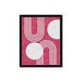 Picture of Bright Pink Abstract I  _GroupedProduct_Rectangle_Portrait_Framed_Matted_