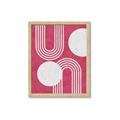 Picture of Bright Pink Abstract I  _GroupedProduct_Rectangle_Portrait_Framed_Matted_