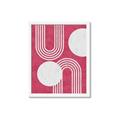 Picture of Bright Pink Abstract I  _GroupedProduct_Rectangle_Portrait_Framed_Matted_