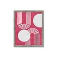 Picture of Bright Pink Abstract I  _GroupedProduct_Rectangle_Portrait_Framed_Matted_