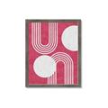 Picture of Bright Pink Abstract I  _GroupedProduct_Rectangle_Portrait_Framed_Matted_