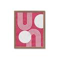 Picture of Bright Pink Abstract I  _GroupedProduct_Rectangle_Portrait_Framed_Matted_