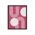 Picture of Bright Pink Abstract I  _GroupedProduct_Rectangle_Portrait_Framed_Matted_