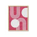 Picture of Bright Pink Abstract I  _GroupedProduct_Rectangle_Portrait_Framed_Matted_