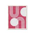 Picture of Bright Pink Abstract I  _GroupedProduct_Rectangle_Portrait_Framed_Matted_