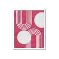 Picture of Bright Pink Abstract I  _GroupedProduct_Rectangle_Portrait_Framed_Matted_