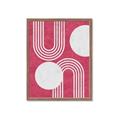 Picture of Bright Pink Abstract I  _GroupedProduct_Rectangle_Portrait_Framed_Matted_