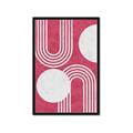 Picture of Bright Pink Abstract I  _GroupedProduct_Rectangle_Portrait_Framed_Matted_