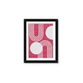 Picture of Bright Pink Abstract I  _GroupedProduct_Rectangle_Portrait_Framed_Matted_
