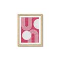 Picture of Bright Pink Abstract I  _GroupedProduct_Rectangle_Portrait_Framed_Matted_