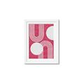 Picture of Bright Pink Abstract I  _GroupedProduct_Rectangle_Portrait_Framed_Matted_