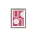 Picture of Bright Pink Abstract I  _GroupedProduct_Rectangle_Portrait_Framed_Matted_
