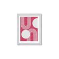 Picture of Bright Pink Abstract I  _GroupedProduct_Rectangle_Portrait_Framed_Matted_