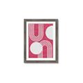 Picture of Bright Pink Abstract I  _GroupedProduct_Rectangle_Portrait_Framed_Matted_