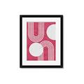 Picture of Bright Pink Abstract I  _GroupedProduct_Rectangle_Portrait_Framed_Matted_