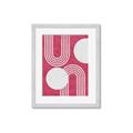 Picture of Bright Pink Abstract I  _GroupedProduct_Rectangle_Portrait_Framed_Matted_