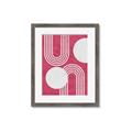 Picture of Bright Pink Abstract I  _GroupedProduct_Rectangle_Portrait_Framed_Matted_