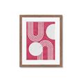 Picture of Bright Pink Abstract I  _GroupedProduct_Rectangle_Portrait_Framed_Matted_