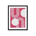 Picture of Bright Pink Abstract I  _GroupedProduct_Rectangle_Portrait_Framed_Matted_