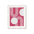 Picture of Bright Pink Abstract I  _GroupedProduct_Rectangle_Portrait_Framed_Matted_