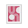 Picture of Bright Pink Abstract I  _GroupedProduct_Rectangle_Portrait_Framed_Matted_