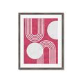 Picture of Bright Pink Abstract I  _GroupedProduct_Rectangle_Portrait_Framed_Matted_