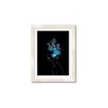 Picture of Neon Flower Girl on Black  _GroupedProduct_Rectangle_Portrait_Framed_Matted_