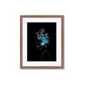 Picture of Neon Flower Girl on Black  _GroupedProduct_Rectangle_Portrait_Framed_Matted_