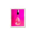 Picture of Hot Pink Light Bulb _GroupedProduct_Rectangle_Portrait_Photography _GroupedProduct_Rectangle_Portrait_Framed_Matted_