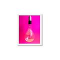 Picture of Hot Pink Light Bulb _GroupedProduct_Rectangle_Portrait_Photography _GroupedProduct_Rectangle_Portrait_Framed_Matted_