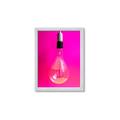 Picture of Hot Pink Light Bulb _GroupedProduct_Rectangle_Portrait_Photography _GroupedProduct_Rectangle_Portrait_Framed_Matted_