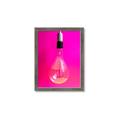Picture of Hot Pink Light Bulb _GroupedProduct_Rectangle_Portrait_Photography _GroupedProduct_Rectangle_Portrait_Framed_Matted_