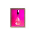 Picture of Hot Pink Light Bulb _GroupedProduct_Rectangle_Portrait_Photography _GroupedProduct_Rectangle_Portrait_Framed_Matted_