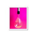 Picture of Hot Pink Light Bulb _GroupedProduct_Rectangle_Portrait_Photography _GroupedProduct_Rectangle_Portrait_Framed_Matted_