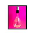 Picture of Hot Pink Light Bulb _GroupedProduct_Rectangle_Portrait_Photography _GroupedProduct_Rectangle_Portrait_Framed_Matted_