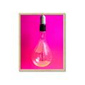 Picture of Hot Pink Light Bulb _GroupedProduct_Rectangle_Portrait_Photography _GroupedProduct_Rectangle_Portrait_Framed_Matted_